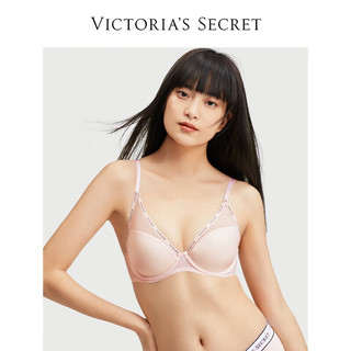 VICTORIA'S SECRET 性感网纱透气薄杯文胸有钢圈聚拢内衣女胸罩Ⅲ 86S7活力粉 11227506 38B 38/85B