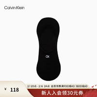 Calvin Klein Jeans24春夏男士简约字母刺绣舒适休闲短袜船袜LS000360 001-太空黑 OS