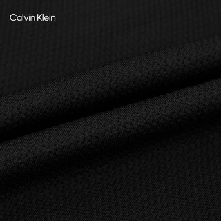 Calvin Klein运动24春夏男士字母胶印拼接连帽户外休闲外套4MS4J419 001-太空黑 S