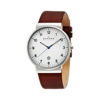 SKAGEN 诗格恩 男士棕色表带手表KLASSIK SKW6082时尚