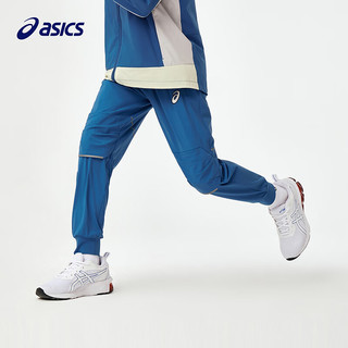 asics/亚瑟士童装2024年春季新男童长裤吸湿速干休闲运动针织长裤 1406蓝色 170cm