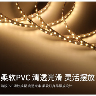 雷士照明 雷士（NVC）低压灯带24V自粘led灯条超亮线形灯5米装-暖白光-需购低压电源