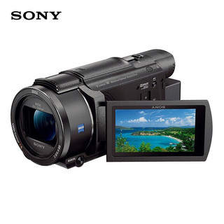 索尼（SONY）FDR-AX60 直播4K高清数码摄像机 家用DV摄影录像机 5轴防抖（含128G卡+备电+相机包+滤镜）