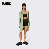 RainsRains 女士休闲防水风衣 时尚简约中长款雨衣外套 Curve W Jacket 浅青绿 XS