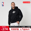 NBA 湖人队 詹姆斯 穿梭系列男子秋冬运动休闲连帽加绒卫衣外套 黑色 3XL