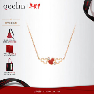 Qeelin 麒麟珠宝 麒麟 Wulu系列 18K玫瑰金钻石项链