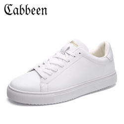 Cabbeen 卡宾 小白鞋男士透气休闲鞋男百搭板鞋男鞋潮3201205510 白色 40