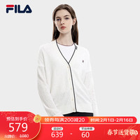 FILA 斐乐女子织外套2024春季简约时尚休闲通勤织开衫 170/88A/L