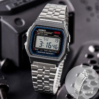 CASIO 卡西欧 手表金属小方块运动防水多功能电子时尚学生手表男