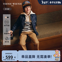 Teenie Weenie Kids小熊童装24早春男童宽松衬衫式夹克羽绒服 藏青色 150cm