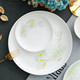华光陶瓷 骨瓷餐具单品釉中彩家用餐具中式骨瓷碗盘碟 白玉兰