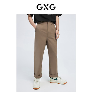 GXG 奥莱 22年男装 夏季新品双色后袋叠唛通勤休闲裤#10D10681B