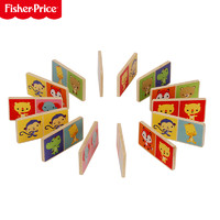 Fisher-Price 儿童积木木质实木桶装宝宝益智玩具大颗粒幼儿园拼装生日礼物