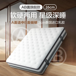 网易严选乳胶床垫床垫保护垫AB面软硬弹簧加厚床垫弹簧床垫 款床垫+保护垫 1500mm*2000mm