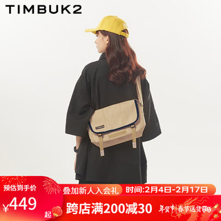 TIMBUK2 天霸 斜挎包男背包男士骑行包邮差包单肩包潮牌帆布包休闲运动包送男友 环保料燕麦色 XS