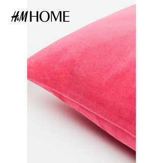 H&MH&MHOME2024春季靠垫套简约棉质沙发床头靠枕套0579381 粉红色100 尺码00