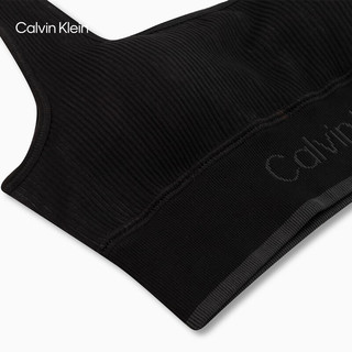 Calvin Klein运动24春夏新款女士U型背可卸垫中度支撑瑜伽健身文胸4WS4K220 001-太空黑 M