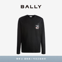 BALLY/巴利【2024龙年系列】男士黑色棉质长袖上衣6307036 黑色 XL