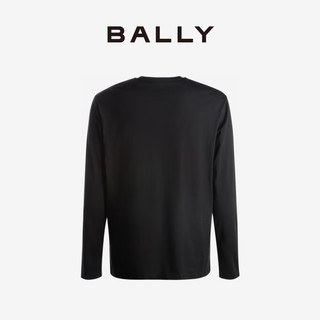 BALLY/巴利【2024龙年系列】男士黑色棉质长袖上衣6307036 黑色 XL