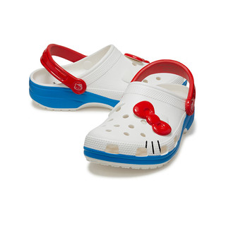 crocs 卡骆驰 经典Hello Kitty 洞洞鞋女鞋成人包头拖鞋209438 成人款白色-100 40(250mm)