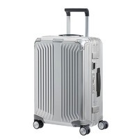 Samsonite 新秀丽 铝镁合金拉杆箱时尚高端旅行行李箱Lite-box Alu CS0 银色 25英寸托运箱