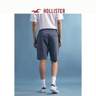 HOLLISTER美式时尚潮流裤子斜纹布慢跑休闲运动短裤 男 325248-1 蓝色 M