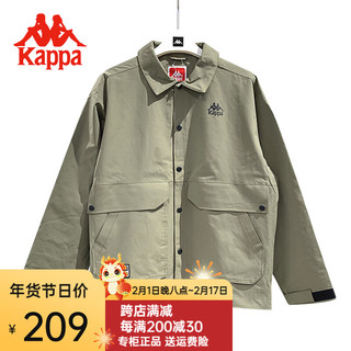 Kappa卡帕男子运动休闲夹克工装外套K0B52JJ88G 306 M