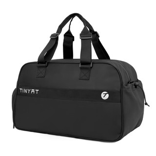 TINYAT 天逸 大容量行李袋健身包独立鞋仓简约出行旅行包健身包 黑色