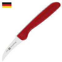 双立人（ZWILLING）德国 | 双立人（ZWILLING）削皮刀水果刀刨皮刀果蔬刀具 红色5cm鸟嘴刀 38040 西班牙制造