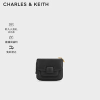 CHARLES&KEITH23冬季KOA迷你腕带零钱包卡包女CK6-10681119 Black黑色 XXS