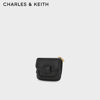 CHARLES&KEITH23冬季KOA迷你腕带零钱包卡包女CK6-10681119 Black黑色 XXS