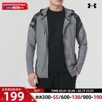 安德玛 UNDERARMOUR）外套男装 健身训练夹克上衣 1366171-066 3XL(190/108A)