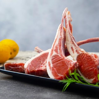 原切法式羊排3.4斤内蒙锡盟羊排12肋排生新鲜羊肉西餐烧烤串食材