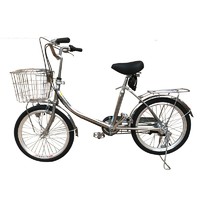 基洛夫 日式内变速自行车通勤老式本单车矮梁不锈钢材质学生车复古22英寸 模电前灯 22英寸 单速自行车