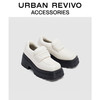 URBAN REVIVO2024春季新款女士时尚柔软充棉面包鞋UAWS40005 米白 35