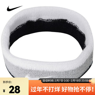 NIKE 耐克 中性SWOOSH运动头带头带护腕 N0001544016OS OSFM