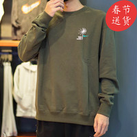 耐克（NIKE）卫衣男装春季运动服针织圆领休闲上衣套头衫FV8457-072 FV8457-325绿色 XL