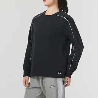 安德玛（UNDERARMOUR）UA女装 运动服跑步训练卫衣舒适透气休闲套头衫时尚潮流上衣 1367743-001 XL