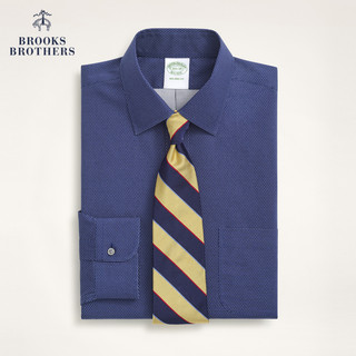 Brooks Brothers 男士春新宽距领免烫修身长袖正装衬衫