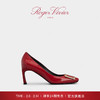 ROGERVIVIER/RV女鞋Trompette方扣单鞋高跟鞋婚鞋 暗红色 36.5