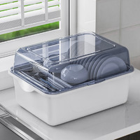 碗筷收纳盒碗柜装餐具箱碗盘带盖放碗家用厨房沥水碗碟架置物碗架