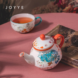 JOYYE整套茶具釉下手绘旅行便捷式茶具实用亲友长辈 花园茶具