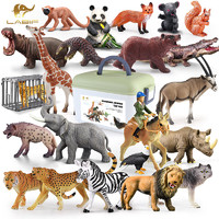 PALYFULHOME 乐蓓富 仿真动物模型玩具套装男孩农场野生儿童动物园世界3-6岁