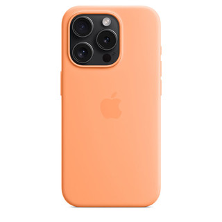 Apple iPhone 15 Pro  MagSafe 硅胶保护壳-香橙冰沙色 保护套 手机套 手机壳