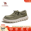 骆驼（CAMEL）2024新款软弹舒适休闲鞋轻盈简约耐磨帆布男鞋 G14S076109 军绿 39