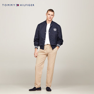 TOMMY HILFIGER 24春季男装学院双面穿满印棒球领合身飞行员夹克34451 藏青色/深蓝色DW5 XL