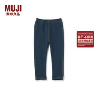 无印良品MUJI 婴童 腹部包裹严实牛仔风格打底裤裤子童装春秋儿童CC22OA4S 深藏青色 80/47A