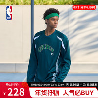 NBA球队文化系列 金州勇士/洛杉矶湖人/凯尔特人宽松长袖T恤 绿色 M