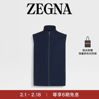 杰尼亚（Zegna）24春夏羊毛、马海毛及桑蚕丝针织背心UDT22A7-D123-B07-52