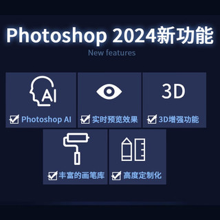 中文版Photoshop2024完全案例教程（微课视频版）photoshop2024从入门到精通教程 ps2024入门教材ps完全自学教程书籍 毫无PS痕迹平面设计 